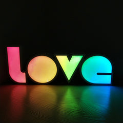 LED Letter Light Box Conjoined LOVE Shape Decoration Lamp, B