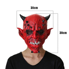 Halloween Party Haunted House Bar Hell Ox Horn Monster Horror Headgear Latex Mask, Horns