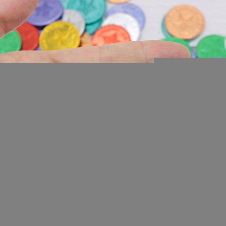 100 PCS / Bag Pirate Gold Coin Seven Color Lucky Coin Christmas Game Props, 100 PCS / Bag Seven Color Lucky Coin