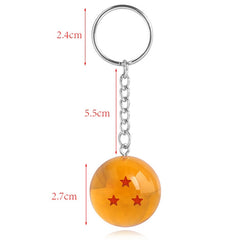 Anime Dragon Ball 7 Stars Balls 2.7cm PVC Figures Toys Keychain, 1 star, 2 star, 3 star, 4 star, 5 star, 6 star, 7 star