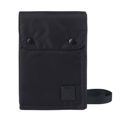 Antimagnetic RFID Hanging Neck Nylon Passport Bag Waterproof Storage Change Mobile Phone Bag, Black, Gray, Orange, Green