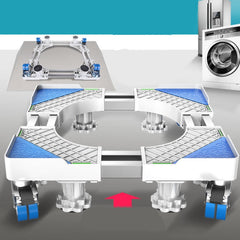 Adjustable Stainless Steel Refrigerator Bracket Washing Machine Base Bracket, Single Tube 4 Legs, Single Tube 4 Wheels, Single Tube 8 Legs, Single Tube 4 Wheels + 4 Legs, Double Tubes 4 Wheels + 4 Legs, Double Tubes 4 Wheels + 8 Legs                   ...