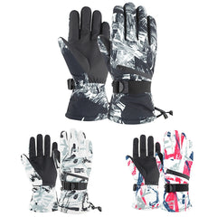 Winter Thermal Ski Gloves Outdoor Waterproof Velvet Gloves Thickening Touch Screen Motorcycle Gloves, M, L, XL