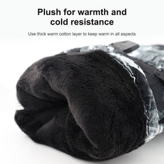 Winter Thermal Ski Gloves Outdoor Waterproof Velvet Gloves Thickening Touch Screen Motorcycle Gloves, M, L, XL