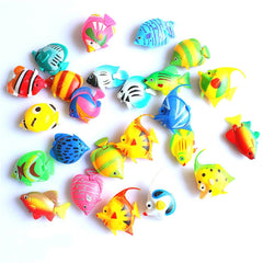 10 PCS Fish Tank Simulation Fake Fish Plastic Tropical Fish Children Swimming Pool Toy, Random Color Delivery, Fish Tank Simulation Fake Fish