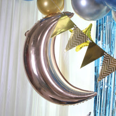 Blue Balloon Set Hanging Flag Whiskey Balloon Chain Set Party Decoration Venue Decoration Props, Blue Balloon Set