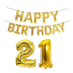Birthday Decoration Aluminum Foil Balloon 40 Inch Big Number Aluminum Foil Balloon Decoration Set, 18, 21, 30, 40, 50