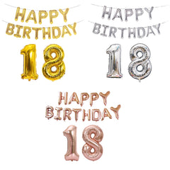 Birthday Decoration Aluminum Foil Balloon 40 Inch Big Number Aluminum Foil Balloon Decoration Set, 60