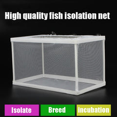 Large Aquarium Incubator Small Fish Isolation Box Net Tropical Fish Breeding Box, Without Clapboard