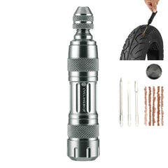 CYCLINGBOX Mountain Bike Vacuum Aluminum Alloy Tire Repair Tool Bicycle Repair Integrated Storage Design Tool, BG-9901(Black), BG-9901(Silver)