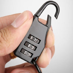 Helmet Lock Mountain Bike Wire Lock Safety Lock Bicycle Motorcycle Electric Bike Portable Password Steel Cable Lock, Helmet Lock