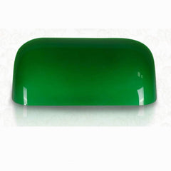 Retro Bankers Lamp Cover Accessories Glass Shade Lampshade, Green, White