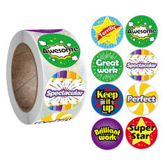 Children Toy Reward Stickers Office Stationery Decoration Label Sealing Sticker, 2.5cm / 1inch