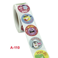 Cartoon Animal Reward Stickers Classroom Decoration Label, A-110 2.5cm / 1inch