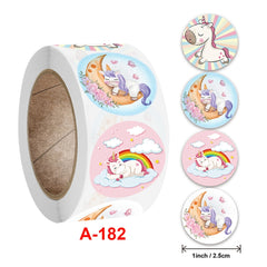 Cute Cartoon Animal Children Reward Sticker Label, Size: 2.5cm / 1inch, A-182, A-183