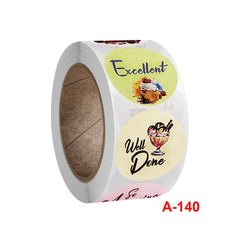 Children Reward Round Sticker Gift Decoration Sealing Sticker, A-140 2.5cm / 1inch