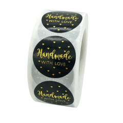 Round Handmade Stickers Baking Stickers Hot Golden Label, C-1 Sticker