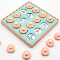 Children Early Education Educational Toys Wooden Memory Chess Intelligence Development Toys, Number and Letter