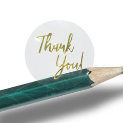 3 PCS Bronzing Thank You Baking Sticker Gift Decoration Label, Size: 2.5cm/1inch, E-01 Sticker