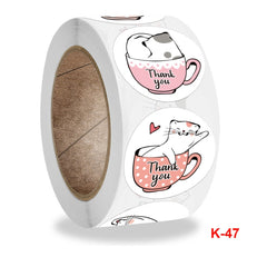 3 PCS Children Toy Stickers Office Stationery Decoration Label Sealing Sticker, K-47 2.5cm / 1inch