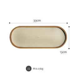 Desktop Shallow Storage Tray Sundries Tray Jewelry Display Tray, , Oval (Warm Brown), , Triangle (Warm Brown), , Round (Warm Brown), , Oval (Dark Green), , Triangle (Dark Green), , Round (Dark Green), , Oval (Green Lotus), , Triangle (Green Lotus)     ...