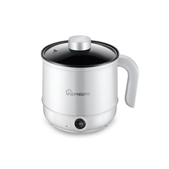 Multi-Function Electric-Cooker Mini Dormitory Student Cooking Rice Stir Frying Non-Stick Pot, 110V US Plug, White Manual Single Pot, White Manual Style with Steaming Grid, White Smart Single Pot, White Smart With Steaming Grid, Green Manual Single Pot ...