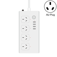 Home Office Wifi Mobile Phone Remote Control Timer Switch Voice Control Power Strip, 1.5m