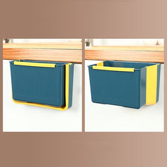 Portable Kitchen Sorting Wall-Mounted Folding Trash Can, Wall-Mounted (Blue), Wall-Mounted (Green), Wall-Mounted (Gray), Wall-Mounted (Brown)