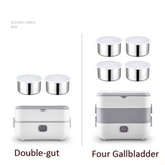 Lunch Box With Electric Heating And Heat Preservation Can Be Plugged In Barrel Office Worker Rice Cooker, UK Plug Double-gut, EU Plug Double-gut, US Plug Double-gut, UK Plug Four Gallbladder, EU Plug Four Gallbladder, US Plug Four Gallbladder