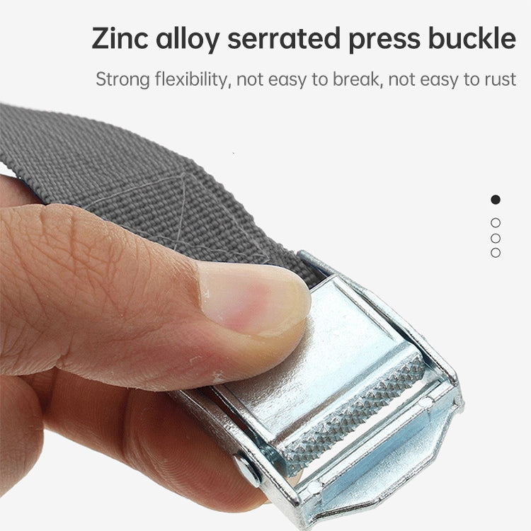 Car Tension Rope Luggage Strap Belt Auto Car Boat Fixed Strap with Alloy Buckle,Random Color Delivery,Length:5m, 5m