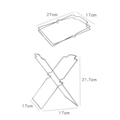 Stainless Steel Kitchen Foldable Storage Rack Plastic Bag Towel Trash Can Holder, Trash Can Holder