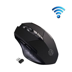 Inphic A1 6 Keys 1000/1200/1600 DPI Home Gaming Wireless Mechanical Mouse, Colour: Gray Wireless+Bluetooth 4.0+Bluetooth 5.0, Gray Wireless+Bluetooth 4.0+Bluetooth 5.0, Black Wireless+Bluetooth 4.0+Bluetooth 5.0, Black Wireless Charging Silent Version ...
