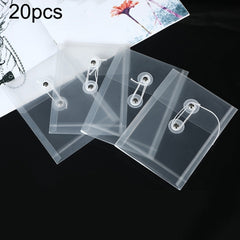 20 PCS A6 Wire-Wound File Bag Transparent Three-Dimensional File Bag Hand Account Mini Storage Bag Waterproof Test Paper Bag, Horizontal, Vertical