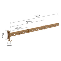 Clothes Rack Folding Telescopic Balcony Drying Rack Indoor Household Wall-Mounted Clothes Rail, Golden Long (3 Sections), Silver Long (3 Sections), Black Long (3 Sections), Rose Gold Long (3 Sections), Golden Short (2 Section), Silver Short (2 sections...