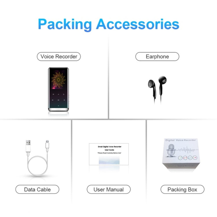 M13 High-Definition Noise Reduction Recorder Music MP4 Player, Support Recording / E-Book / TF Card, With Bluetooth (Black) 4GB, With Bluetooth (Black) 8GB, With Bluetooth (Black) 16GB, With Bluetooth (Black) 32GB, Without Bluetooth(Black) 4GB         ...