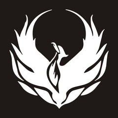 4 PCS Car Personality Decals Electric Car Stickers Decoration Fire Phoenix Totem, Fire Phoenix