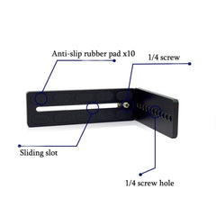 Vertical Shoot Quick Release L Plate Bracket Base Holder, 125A Red