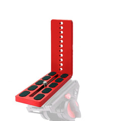 Vertical Shoot Quick Release L Plate Bracket Base Holder, 125A Red