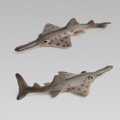 3 PCS Simulation Marine Animal Model Ornaments, Serrated Ray, Rays, Sea Turtle, Mako Shark, Happy Dolphin, Small Sea Dog, Sailfish, Guitarfish, Octopus, Flying Fish, Leatherback Turtle, Eel