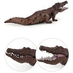 Simulation Crocodile Model PVC Wild Animal Static Decoration Toy, LX829, PL127-888, PL127-923, 3 PCS / Set