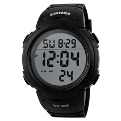 SKMEI 1068 Men Waterproof Outdoor Sports Digital Watch Student Fashion Watch, Red, Green, Blue, Black, Titanium, Golden, ArmyGreen