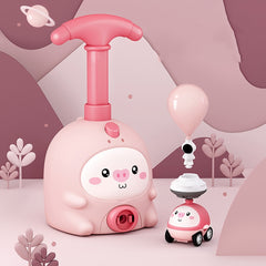 Children Educational Pneumatic Air Powered Car Balloon Scooter Toy, Pink Piggy (1 Car 6 Balloons), Pink Piggy (2 Cars 6 Balloons), Pink Piggy(1 Car 6 Balloons+Flying), Pink Piggy(2 Cars 6 Balloons+Flying), Blue Seal  (1 Car 6 Balloons)                 ...