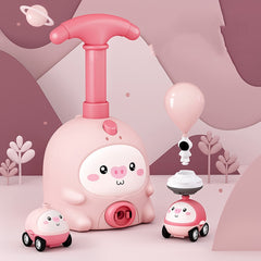 Children Educational Pneumatic Air Powered Car Balloon Scooter Toy, Pink Piggy (1 Car 6 Balloons), Pink Piggy (2 Cars 6 Balloons), Pink Piggy(1 Car 6 Balloons+Flying), Pink Piggy(2 Cars 6 Balloons+Flying), Blue Seal  (1 Car 6 Balloons)                 ...
