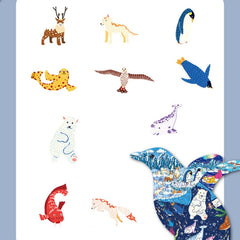 Children Intelligence Early Education Toy Animal Puzzle, Penguin, Lion, Triceratops, Whale, Panda, Elephant