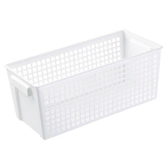 Desktop Snacks & Sundries Storage Basket Rectangular Plastic Storage Basket, Small （White）, Small （Light Green）, Large (White), Large（Llight Green）