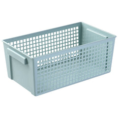 Desktop Snacks & Sundries Storage Basket Rectangular Plastic Storage Basket, Small （White）, Small （Light Green）, Large (White), Large（Llight Green）