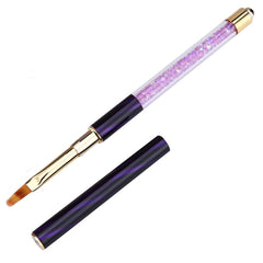Cat Eye Pen Barrel Painted Pen With Diamond Light Therapy Nail Tool Light Therapy Pen, 1# Red Stripes (Flat Head), 2# Purple Stripes (Gradient), 3# White Stripes (Round Head), 4# Dark Blue Stripes (Oblique Head), 5# Dark Green Stripes (Short Cable)    ...