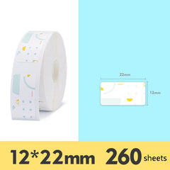 Thermal Label Paper Commodity Price Label Household Label Sticker for NIIMBOT D11, Pop Pattern, Bright Yellow Lingge, Spring Breeze, Color Square, Interest Geometry, Cute Rabbit, Maple Leaf, Baby Bear, Alien Spaceship, Rush Sky, Underwater World       ...