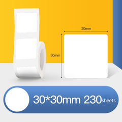 Thermal Label Paper Self-Adhesive Paper Fixed Asset Food Clothing Tag Price Tag for NIIMBOT B11 / B3S, Size: 45x15mm 400 Sheets, 30x20mm 320 Sheets, 30x30mm 230 Sheets, 30x40mm 180 Sheets, 40x20mm 320 Sheets, 40x30mm 230 Sheets, 40x80mm 95 Sheets      ...
