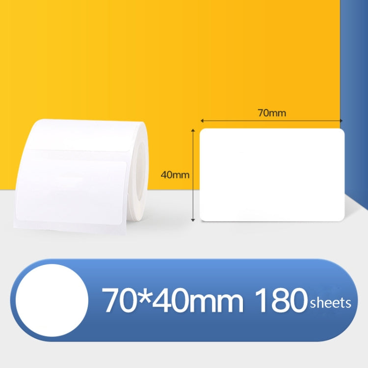 Thermal Label Paper Self-Adhesive Paper Fixed Asset Food Clothing Tag Price Tag for NIIMBOT B11 / B3S, Size: 45x15mm 400 Sheets, 30x20mm 320 Sheets, 30x30mm 230 Sheets, 30x40mm 180 Sheets, 40x20mm 320 Sheets, 40x30mm 230 Sheets, 40x80mm 95 Sheets      ...